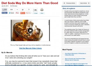 diet soda article