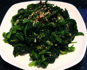 healthy plate of greens